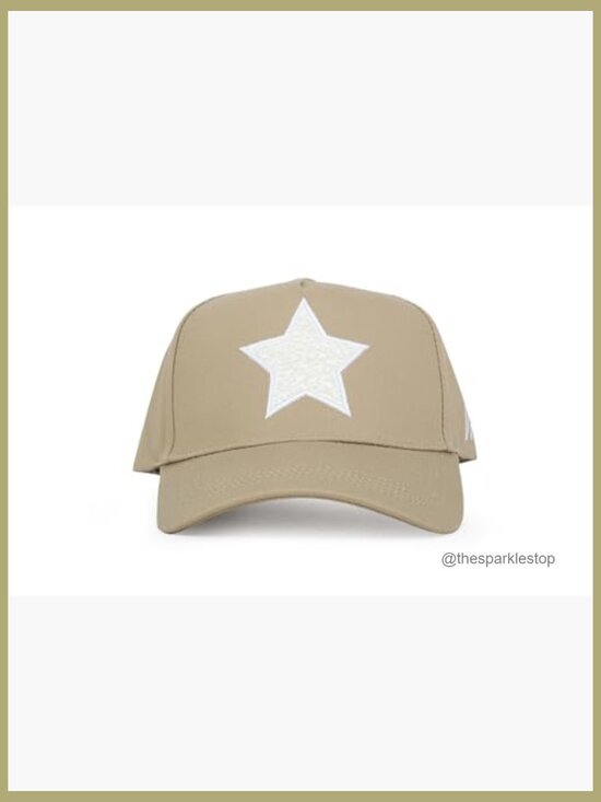 Cotton Canvas Pearl Star Trucker Hat Adjustable Snapback Western